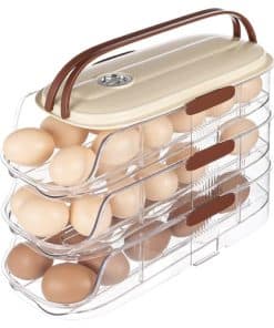 Organizador de Huevos de 3 Niveles OMISTAR para Nevera,