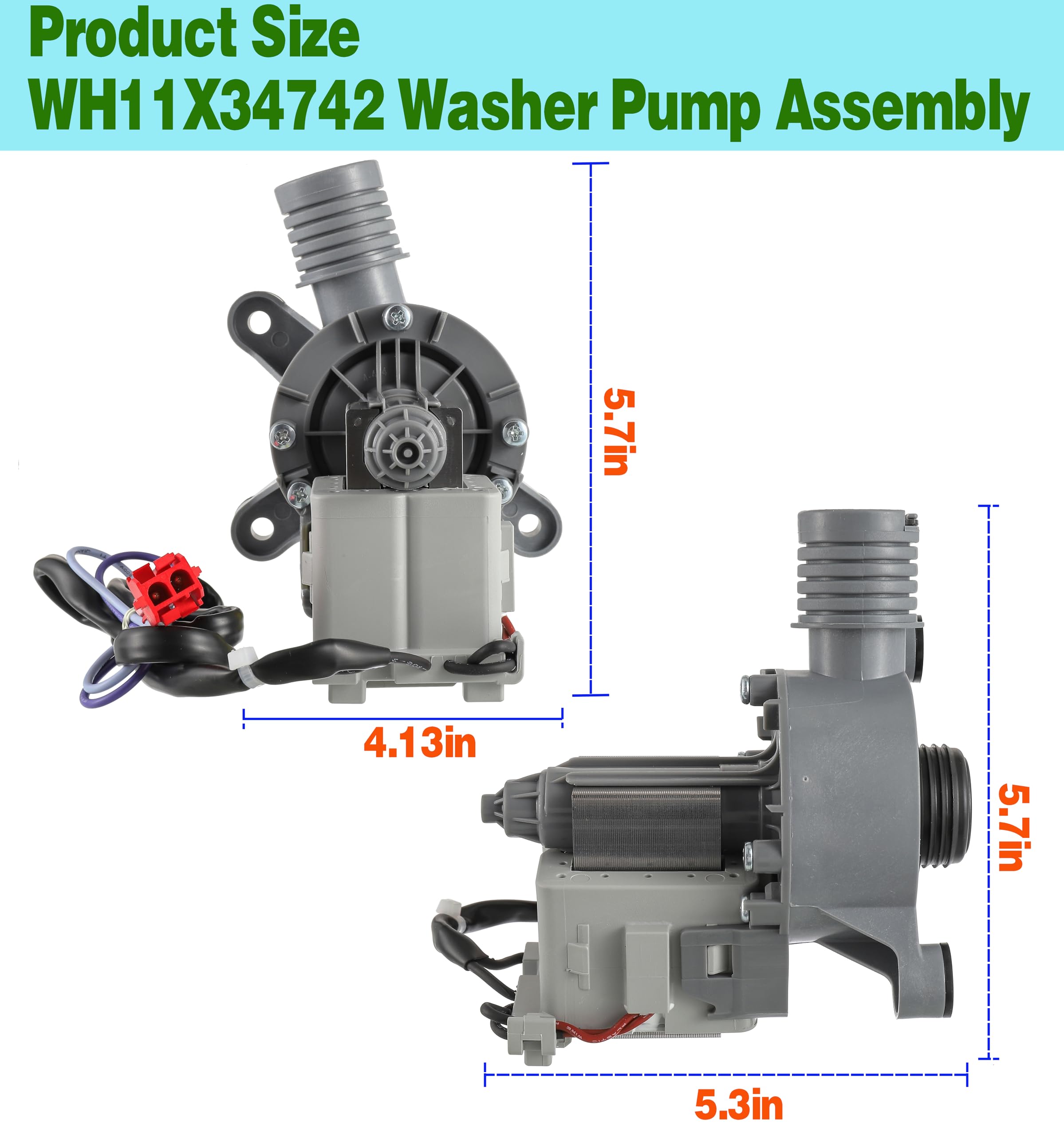 BOSHCHEN (Actualizado) Conjunto de Bomba de Lavadora - Imagen 4