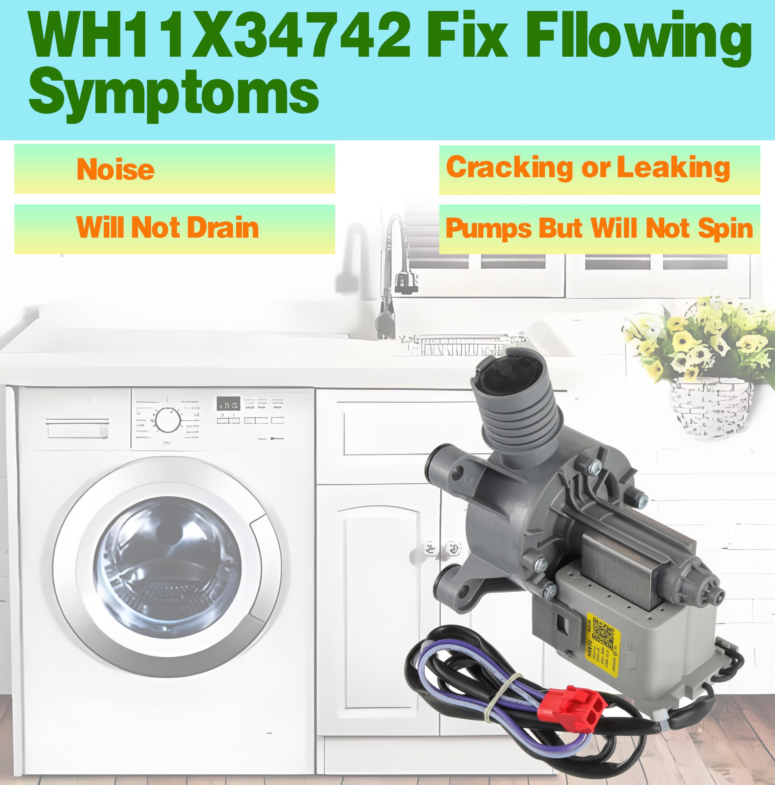 BOSHCHEN (Actualizado) Conjunto de Bomba de Lavadora - Imagen 9