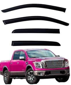 YLSCOO Viseras para ventanas Rain Guards se ajustan a Titan