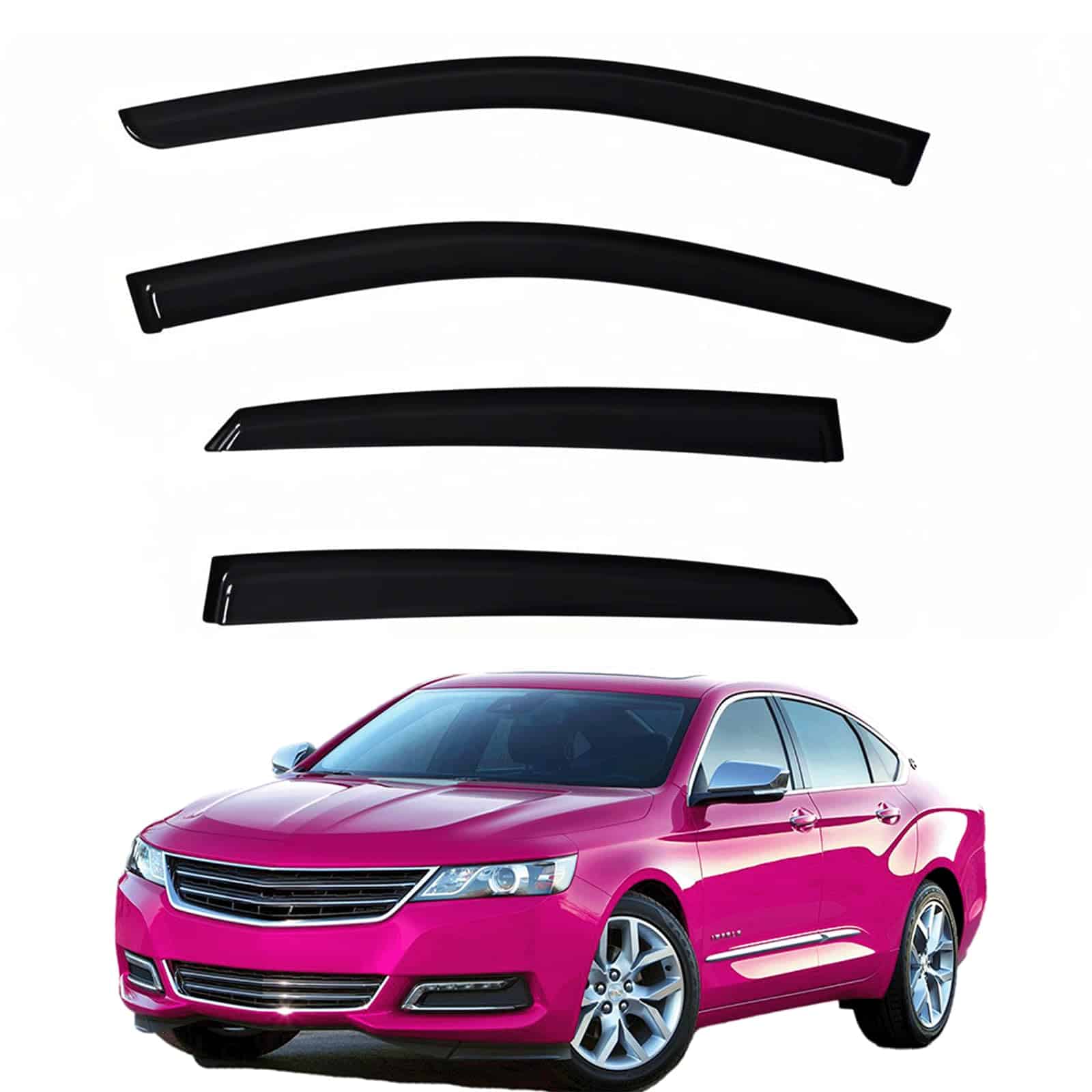 YLSCOO Viseras para ventanas Rain Guards compatible con