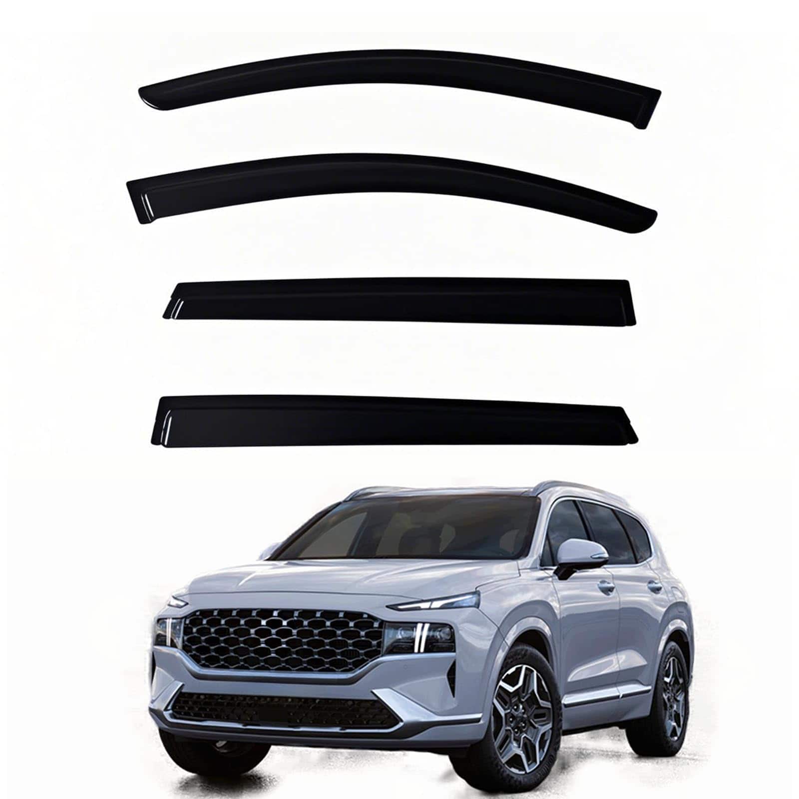 YLSCOO Deflectores de Viento para Ventanas, Ajuste para