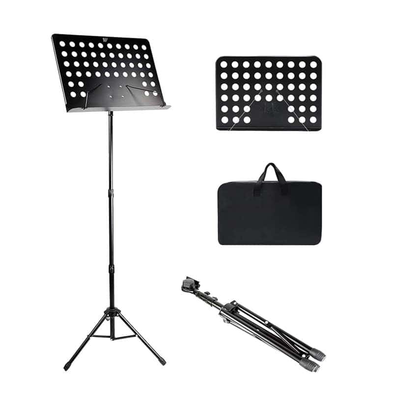 Soporte de partituras plegable de doble uso WMYQZXDF,