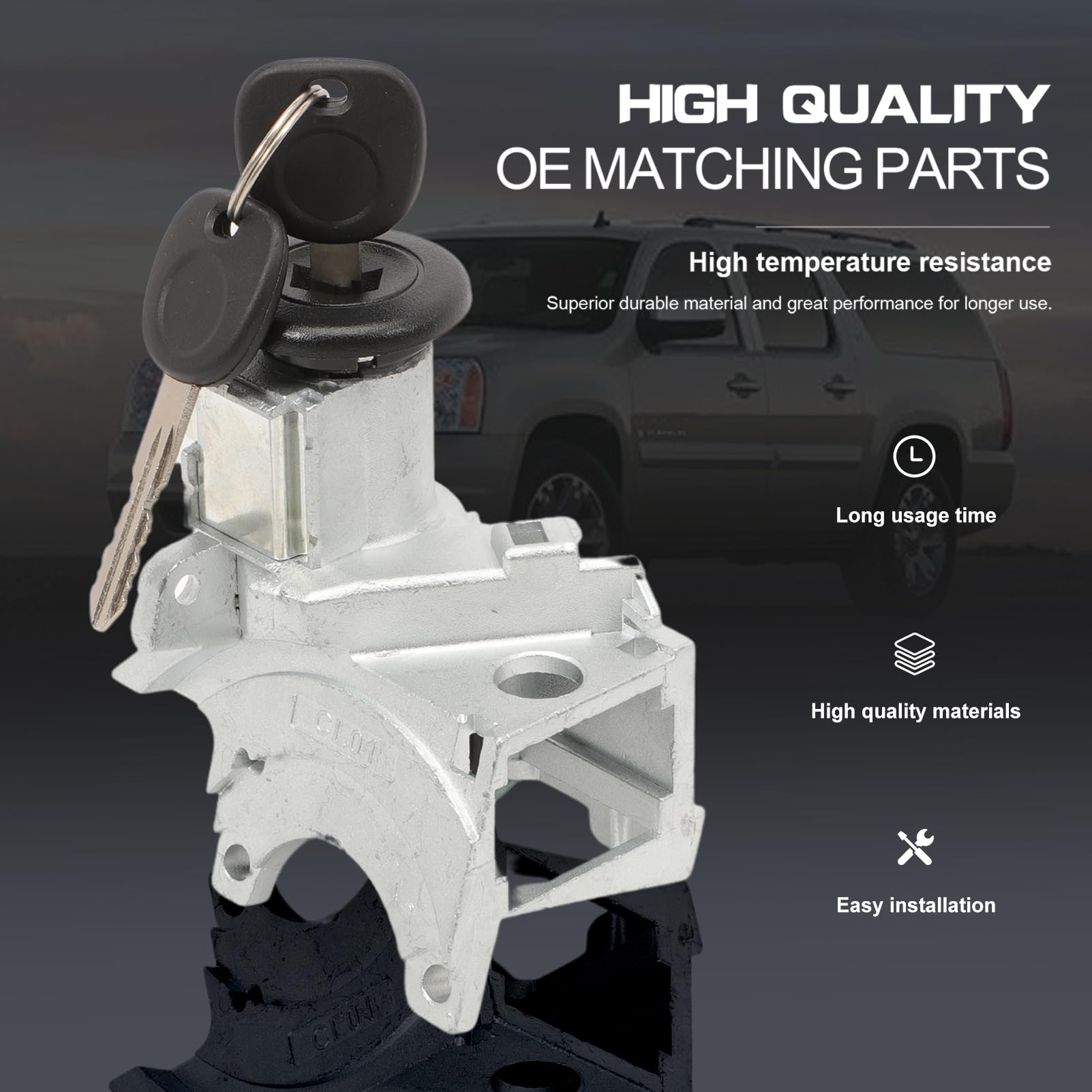 Anlseiod Ignition Lock Cylinder Switch Compatible for - Imagen 3