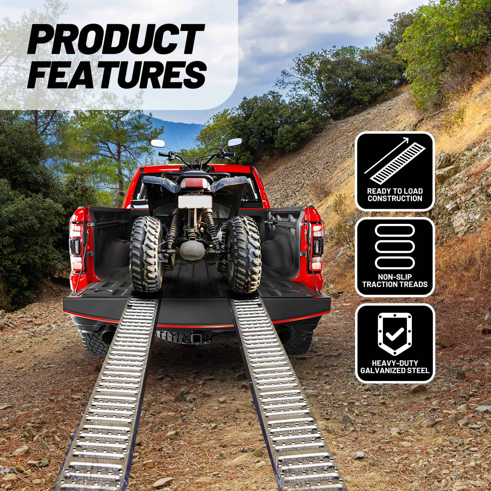 Rampas de Acero Rockland de 84" x 10", Capacidad de 1000 - Imagen 6