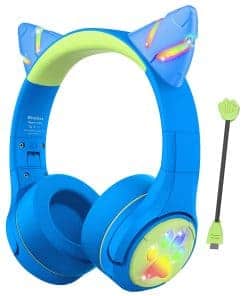 Riwbox CF9 Auriculares Bluetooth para Niños con Orejas de