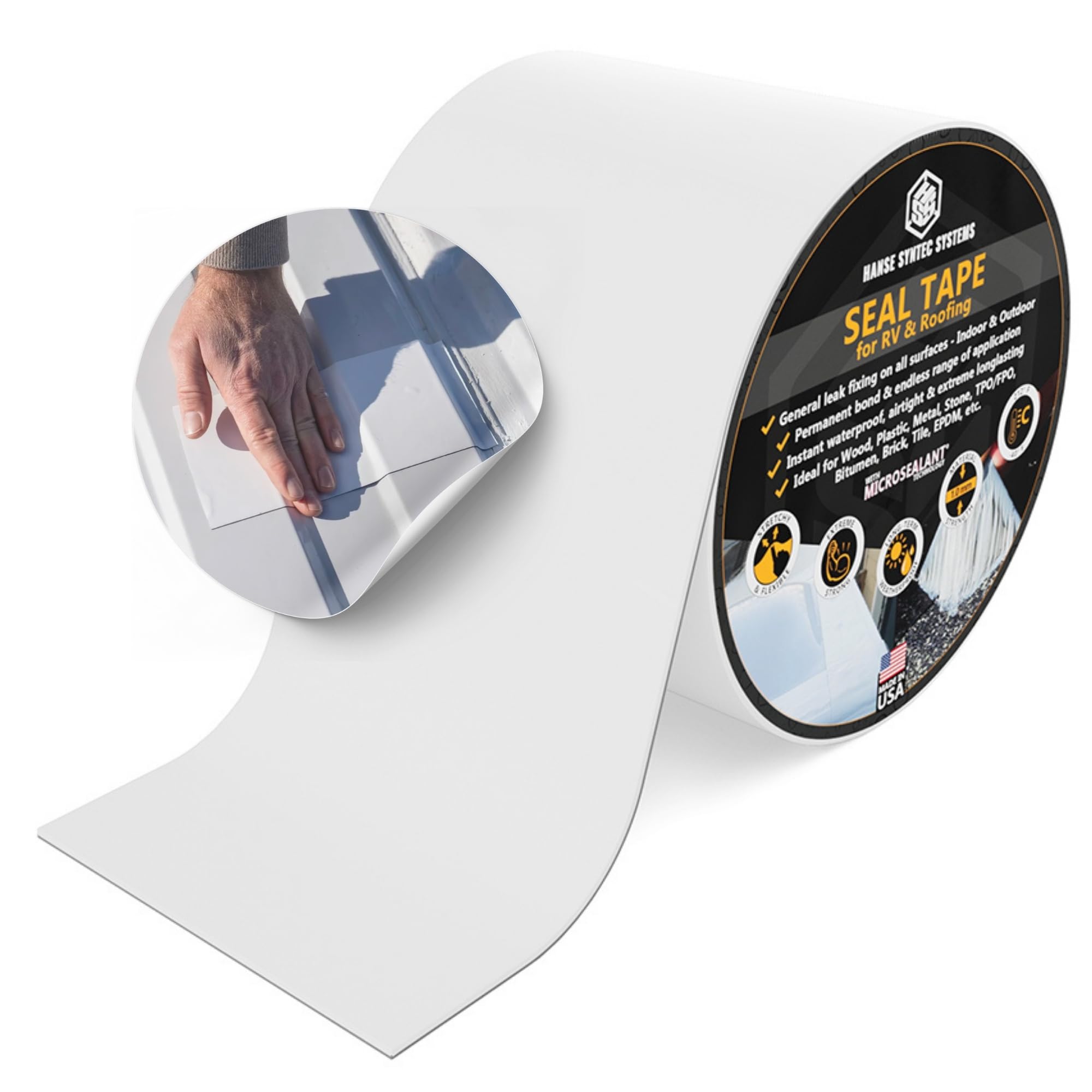 Cinta Selladora Hanse Syntec Systems HSS -Blanco