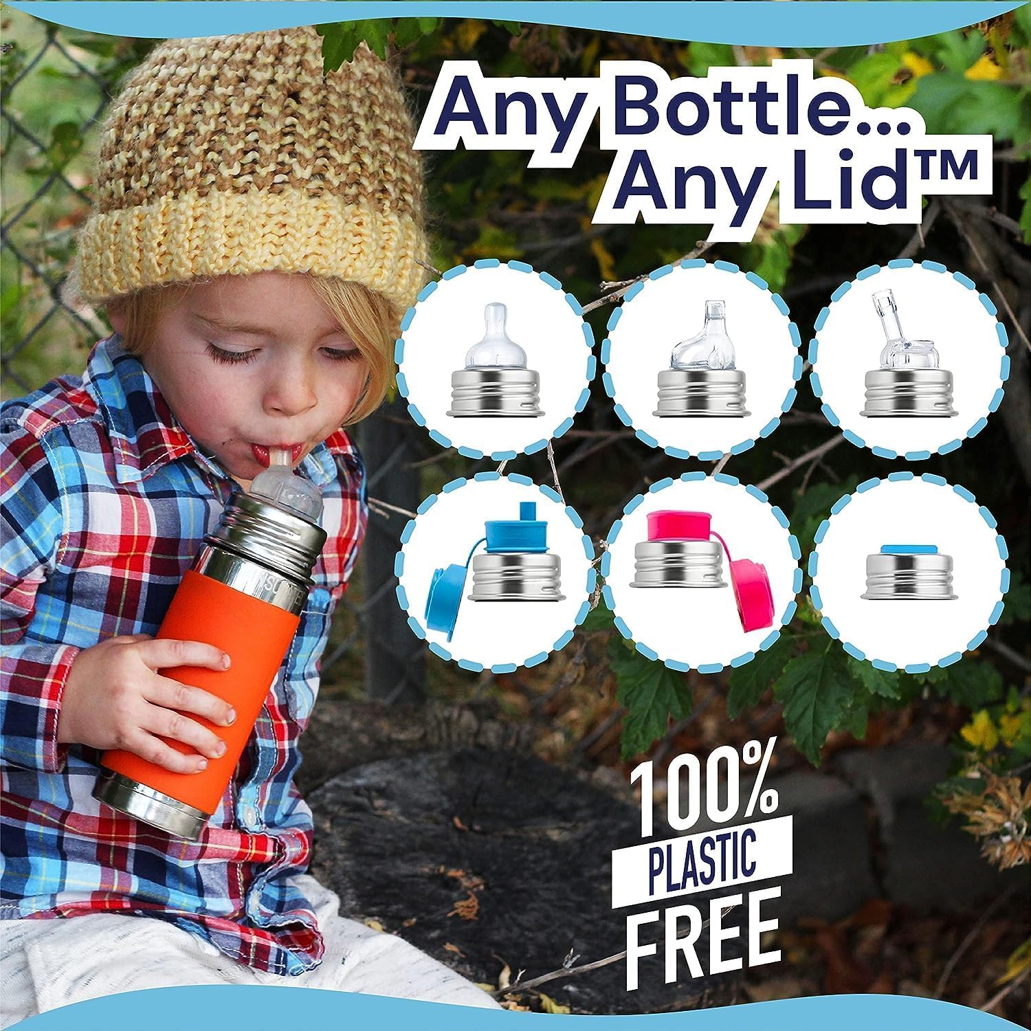 Botella de acero inoxidable aislada Pura Kiki de 9oz/260 ml - Imagen 7