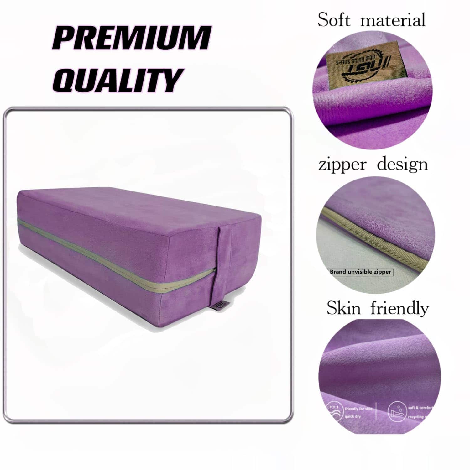 Almohada cilíndrica de yoga NGT New Guide Steps para - Imagen 5