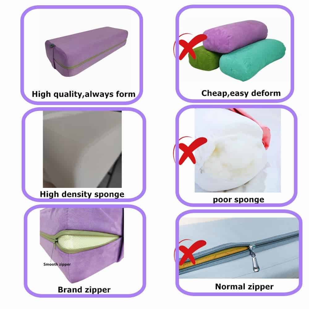 Almohada cilíndrica de yoga NGT New Guide Steps para - Imagen 7