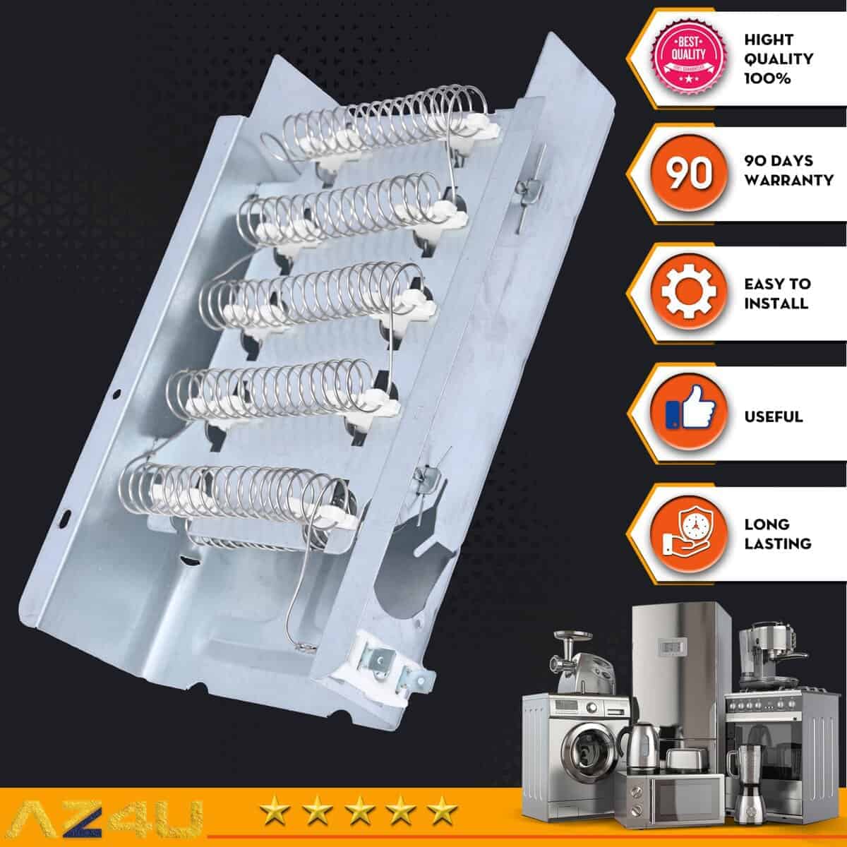 Elemento Calefactor de Secadora para Whirlpool LER5620KQ1 - Imagen 10
