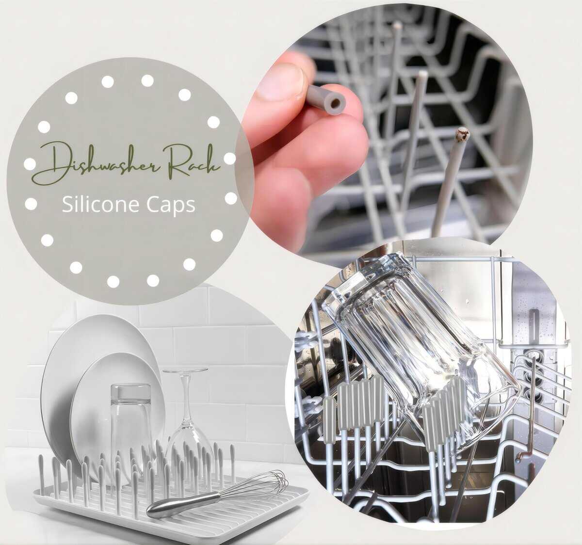 100 tapas de silicona para lavavajillas, tamaño universal, - Imagen 8