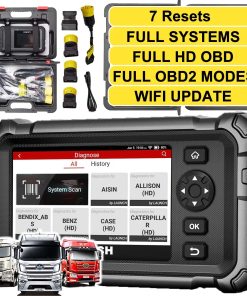 Launch CRP129 HD Escáner para Camiones de Servicio Pesado,