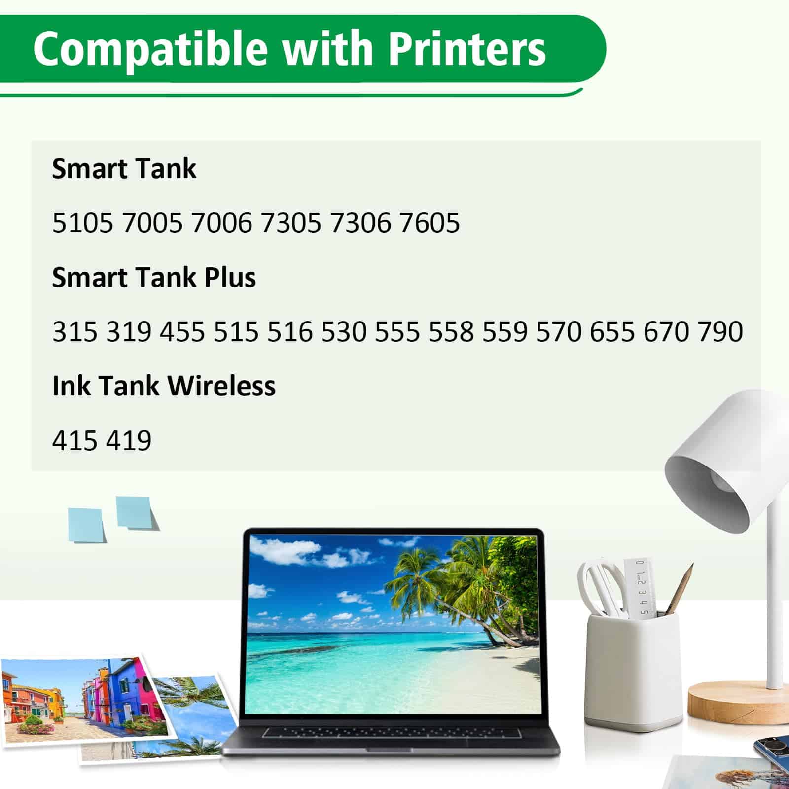 Set de 4 botellas de tinta 31 32XL de remplazo para - Imagen 3