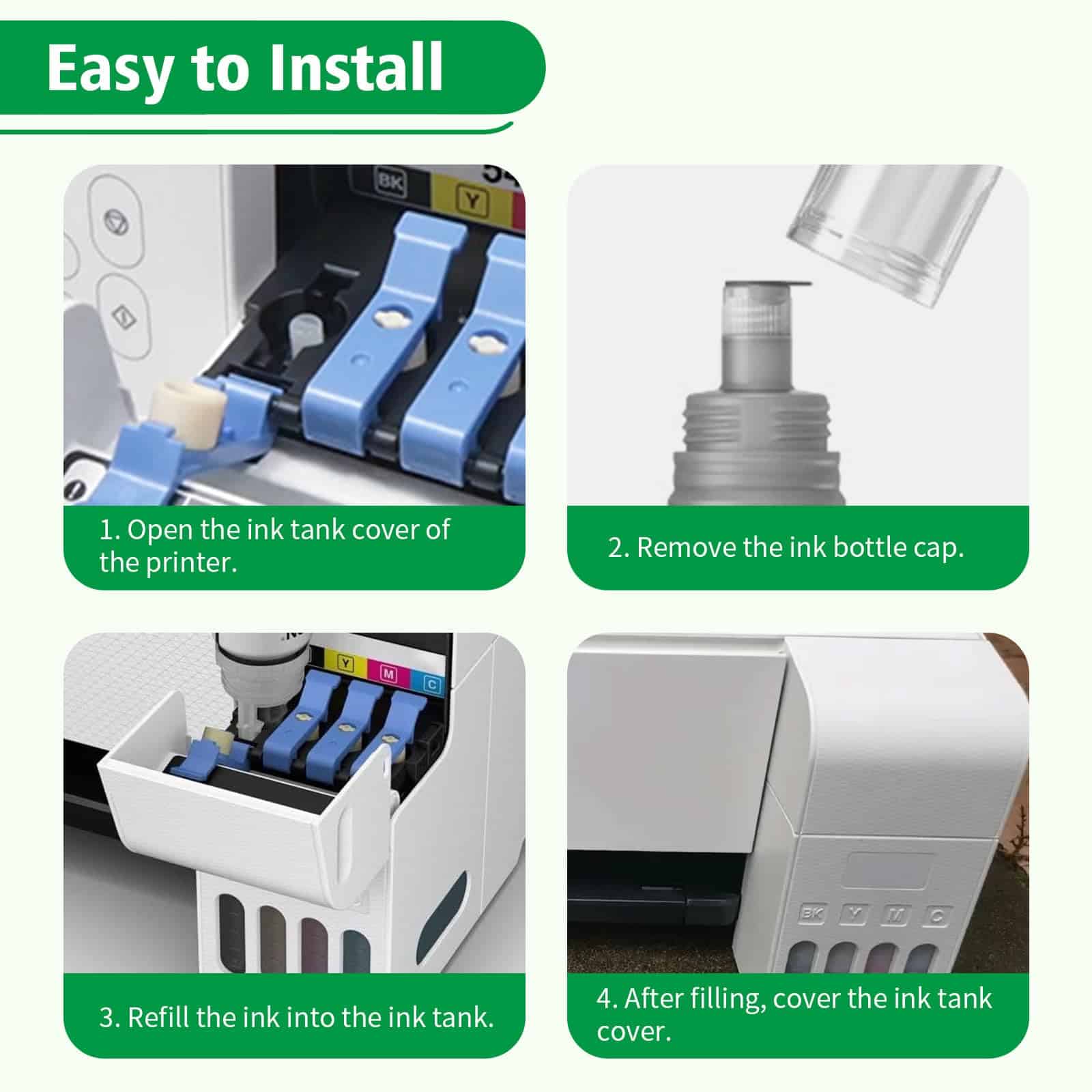 Tinta de impresora FANSHENG GI-26 para kits de botellas de - Imagen 6