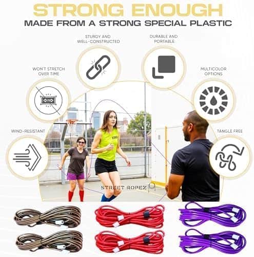 Set de 2 Cuerdas de Saltar Doble Divine Grip - Rosa - Imagen 5