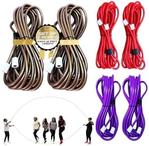 Set de 2 Cuerdas de Saltar Doble Divine Grip - Rosa - Imagen 4