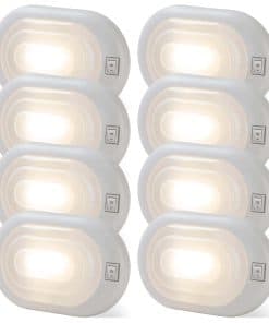 RVsmattly 8 Pack Luces LED para RV interior DC12V con