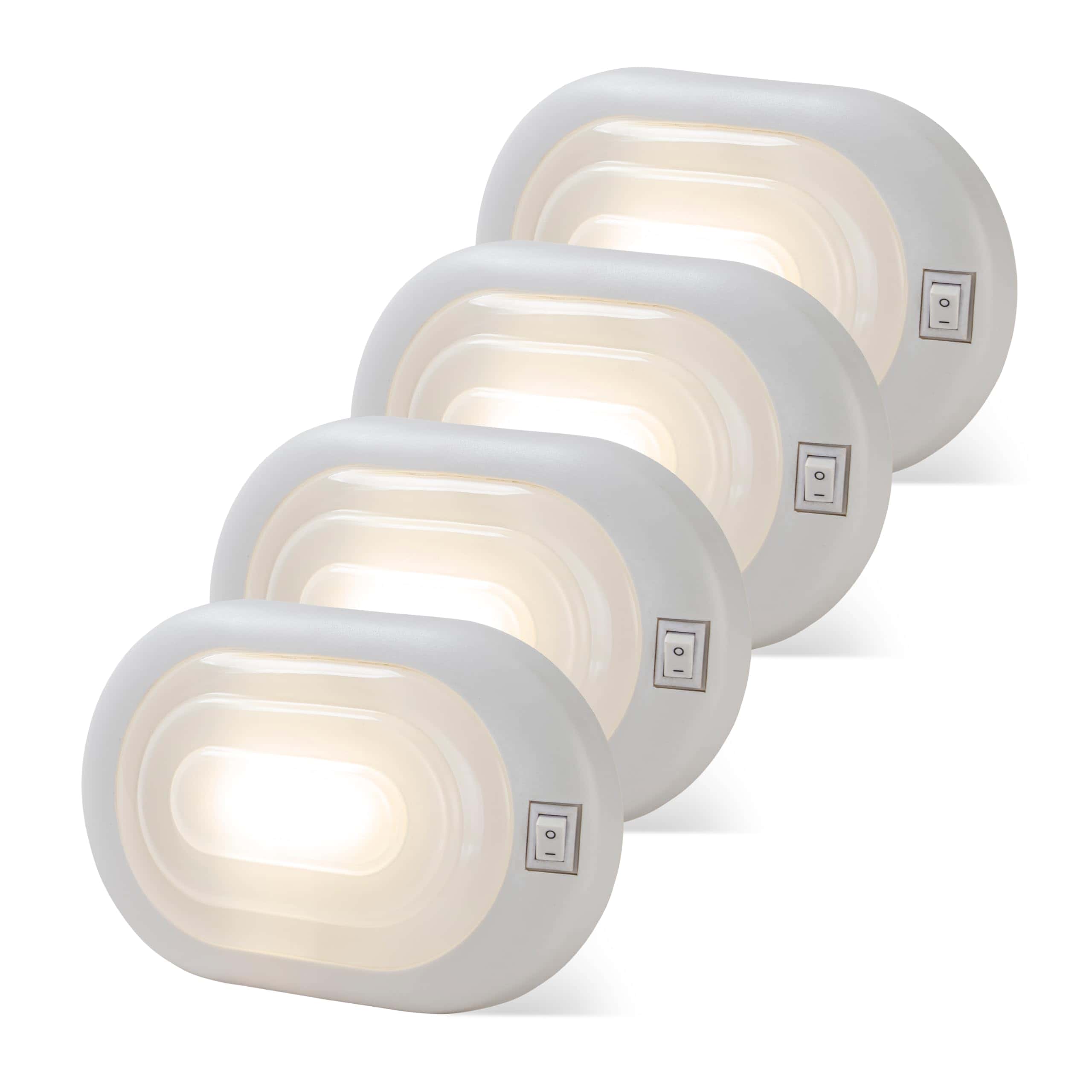 RVsmattly 4 Pack Luz Interior para RV con Interruptor