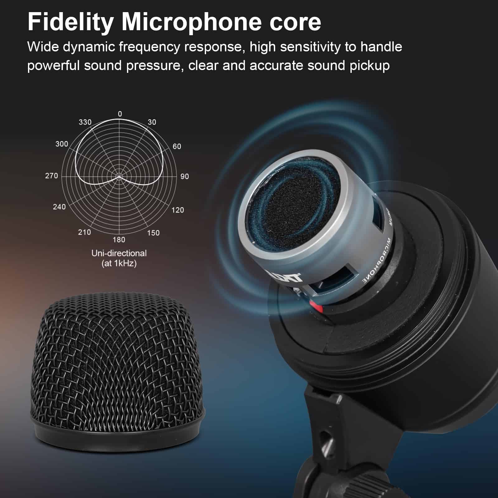 Micrófono de condensador TKLBLS Instrument, K2 Bass Drum - Imagen 4