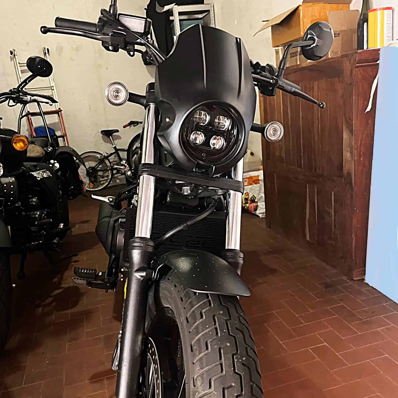 Cubierta de Parabrisas de Careta Delantera Negra Compatible - Imagen 5