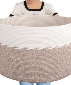 Canasta grande para mantas OIAHOMY 125L, 25" x 16", Canasta