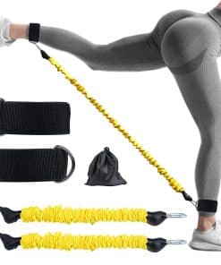 Bandas de Resistencia para Tobillo con Puños -Amarillo (20LB