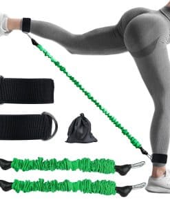 Bandas de resistencia para tobillos con puños -Verde (60LB)