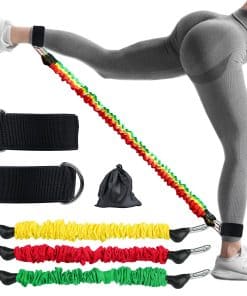 Bandas de Resistencia para Tobillo con -Amarillo + Rojo + Ve