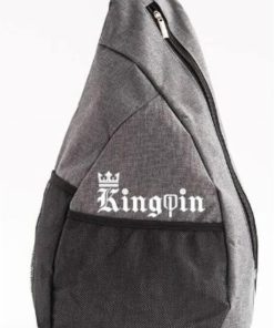 Bolso de Pickleball Kingpin Gris/Negro, Compacto, de Nylon