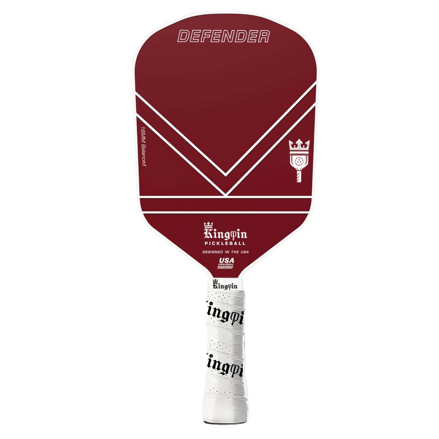 Paleta de Pickleball Kingpin Defender 7.9 oz, Ligera, Cara