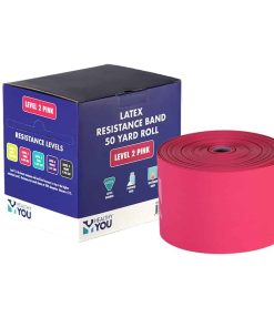 Banda de Resistencia de Látex Healthy You 50 Yard (V2 Rosa