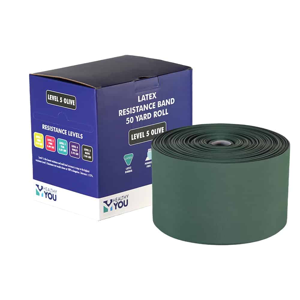 Banda de Resistencia de Látex Healthy You 50 Yard (V2 Oliva