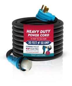 Cable de extensión para RV/EV de 30 pies y 50 amperios de