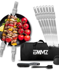 Set de Brochetas para Barbacoa 16.5" de Acero Inoxidable