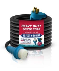 Cable de extensión para RV/EV Connecticut Electric de 15
