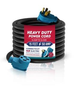 Cable de extensión para RV/EV de 15 pies y 50 amperios