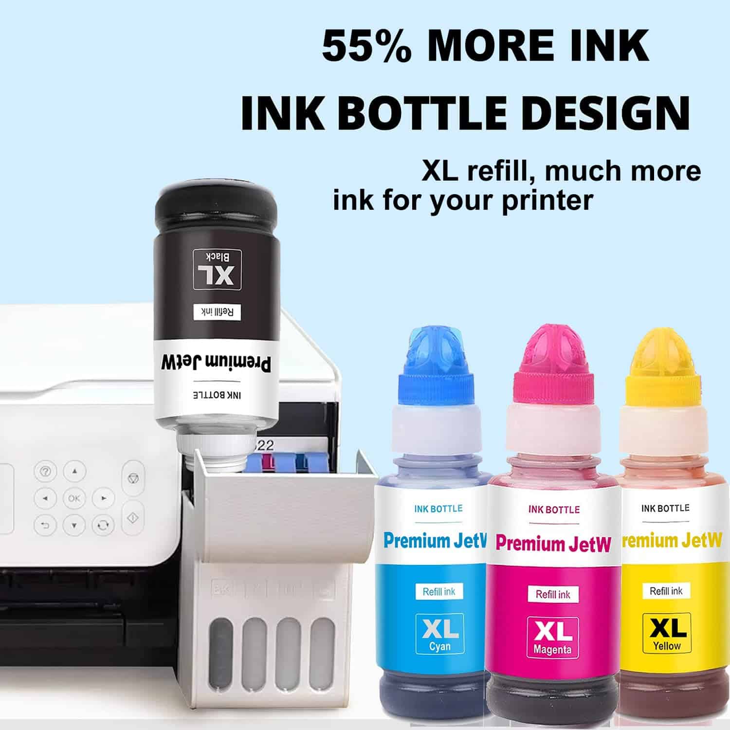 JETW 502 Tinta de Recarga de Gran Capacidad 6 x 100ml - Imagen 3