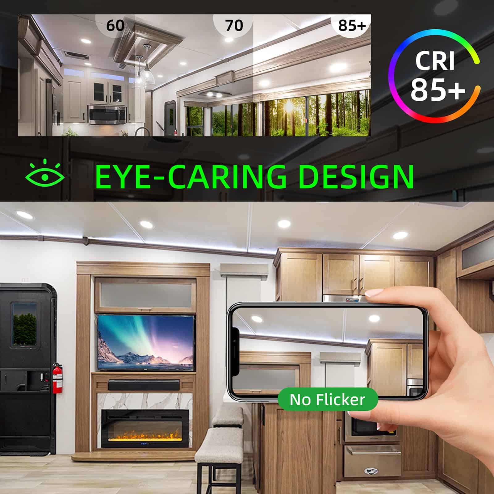 ULITECO Luces RV, Luz Interior Del Techo del RV LED 12V, - Imagen 6