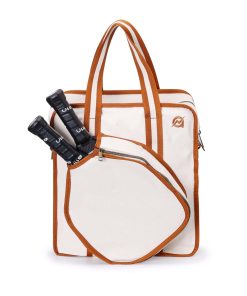 Bolso de lona para pickleball A11N SPORTS, color marrón