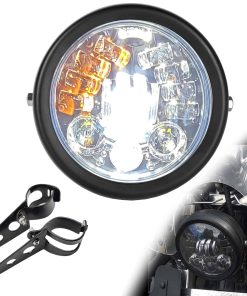 SINLIRU Faro de Motocicleta Led de 5.75 pulgadas con DRL