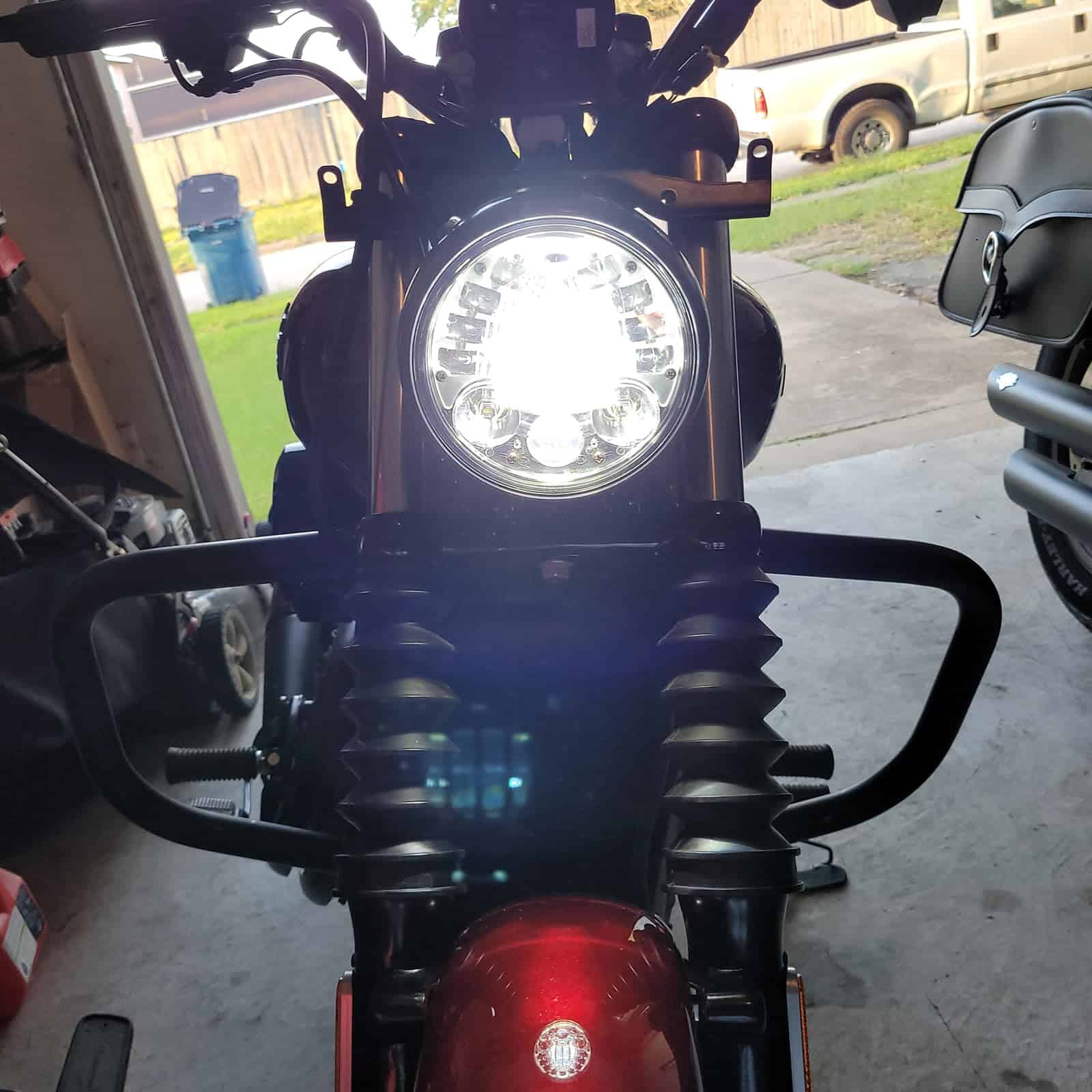 SINLIRU Faro de Motocicleta Led de 5.75 pulgadas con DRL - Imagen 4