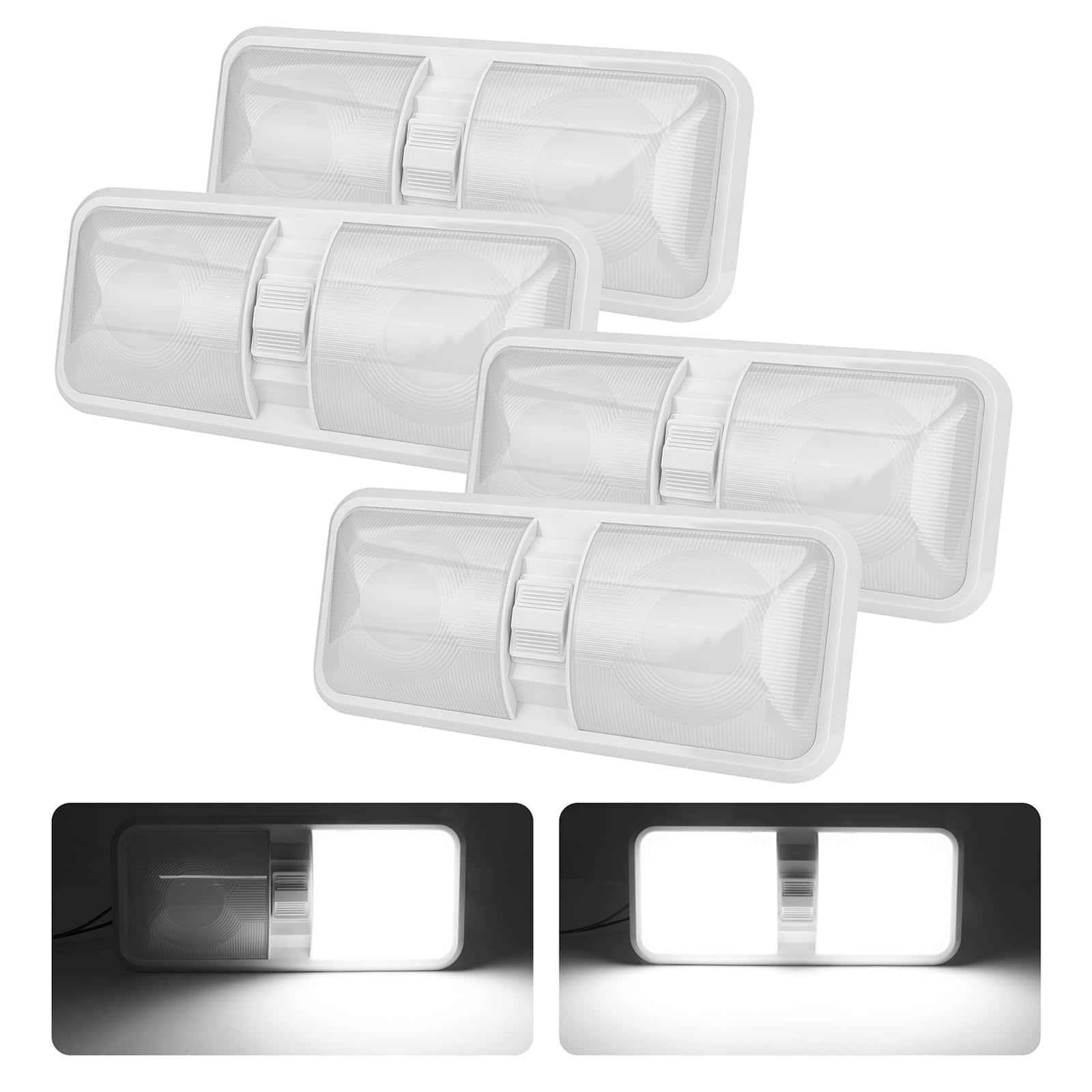 ULITECO Luces Interiores para RV, Luz de Techo para RV 12V,