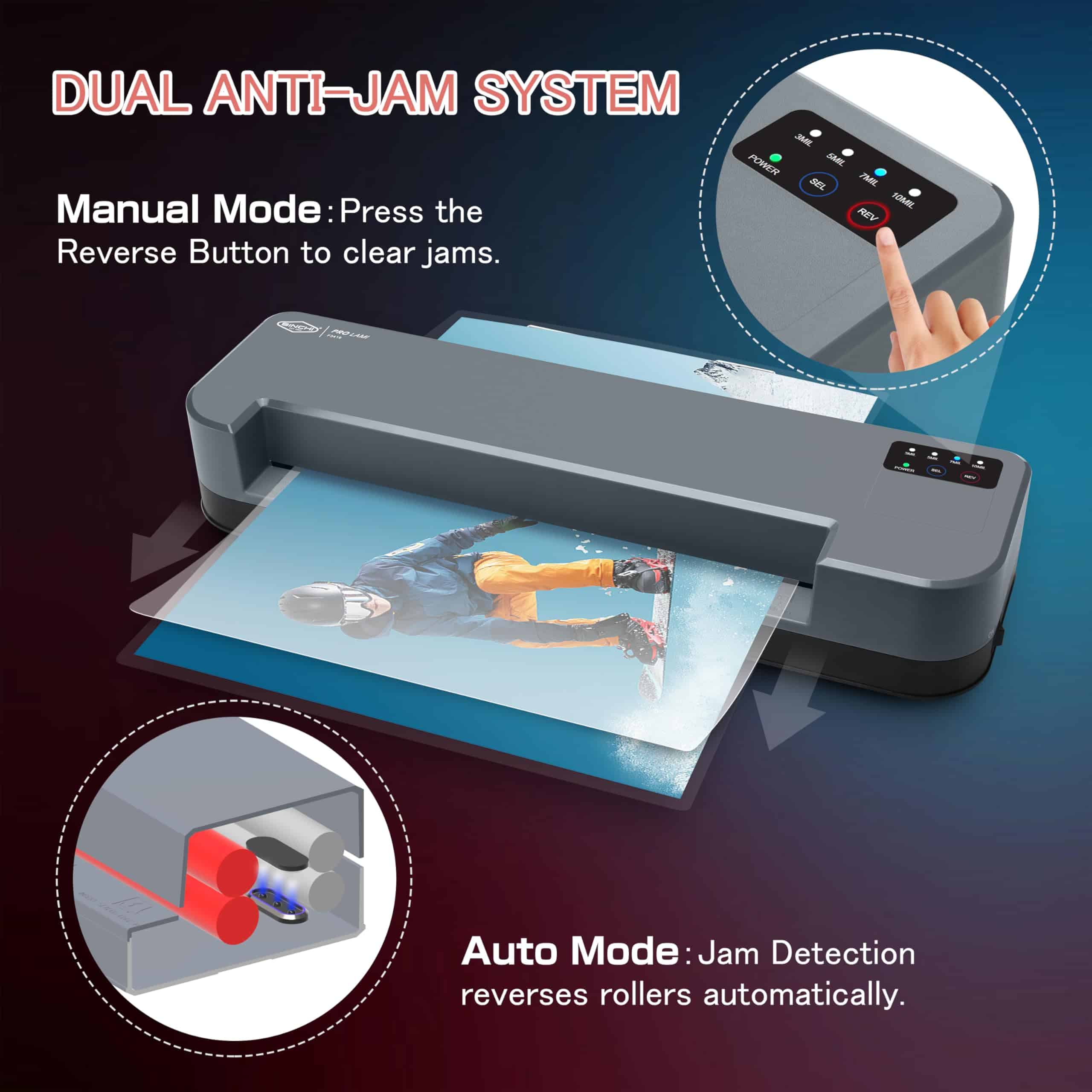 Máquina de Laminado Comercial SINCHI de 3-10 mil, 4 - Imagen 4