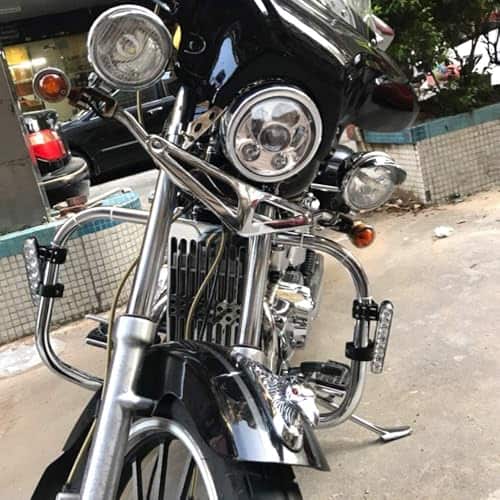 SINLIRU Faro Led de 5.75 pulgadas con Cubierta Cromada de - Imagen 8