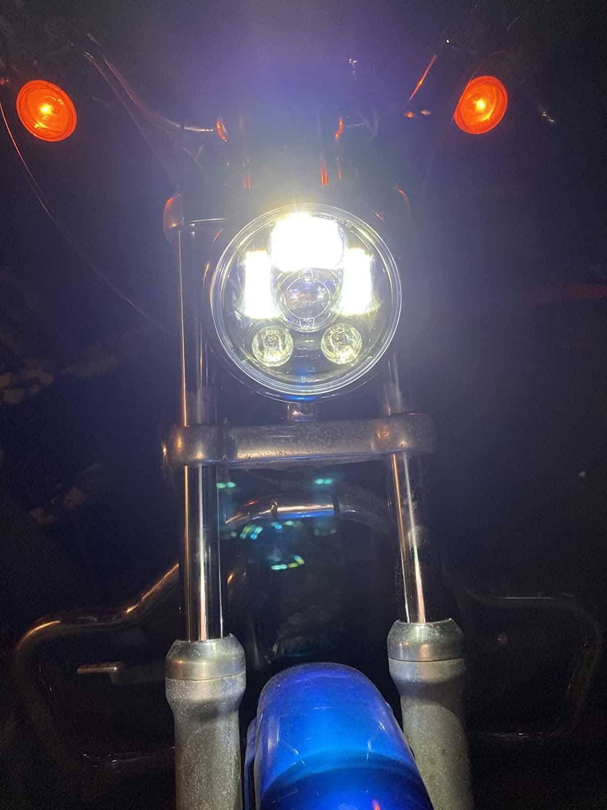 SINLIRU Faro Led de 5.75 pulgadas con Cubierta Cromada de - Imagen 6