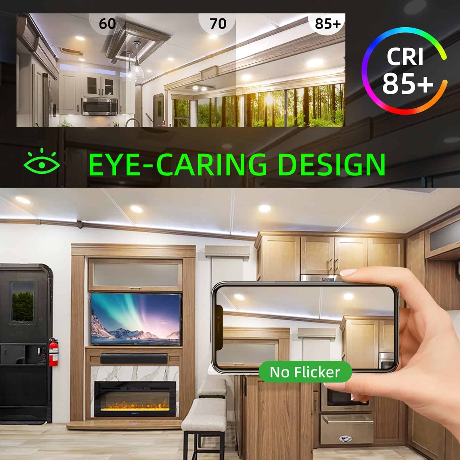 LUZ DE RV ULITECO Interior 12V, Luz de Domo de Techo para - Imagen 6