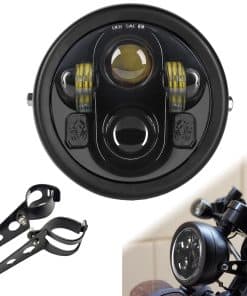 SINLIRU 5.75 pulgadas Faro LED con Cubo de Carcasa de Faro