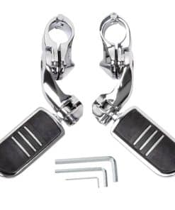 HY-SPEED Soporte de estriberas para motocicleta para barra