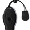 Estuche de Cuero Genuino de Gamuza para Llave -Negro